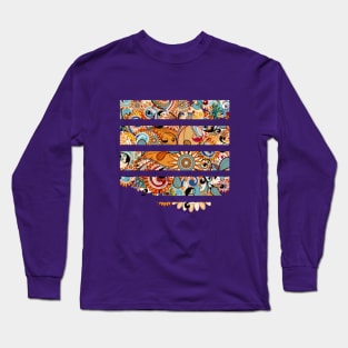 Floral abstract illustration truck art Long Sleeve T-Shirt